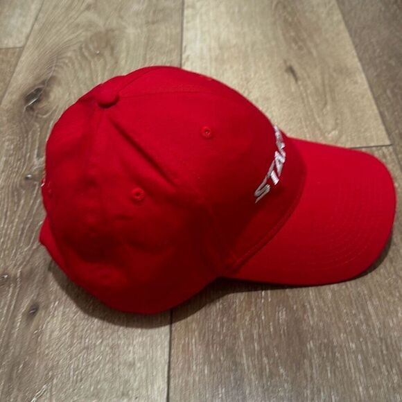 NWT Fersten Worldwide Mens Red Adjustable Velcro Starship Snapback‎ Cap Hat - Picture 4 of 8